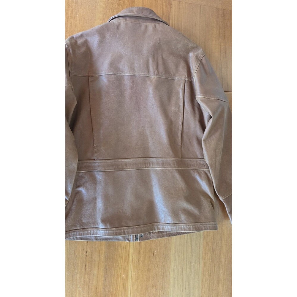 Territory Ahead Men's Brown Leather Jacket Size Medium - Picture 2 of 13